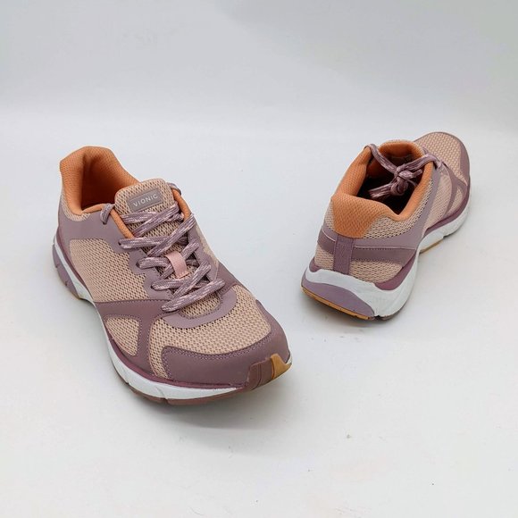 Vionic Shoes - Vionic Lavender Orange Low Top Tokyo Active Lace Up Comfort Sneaker Size 10